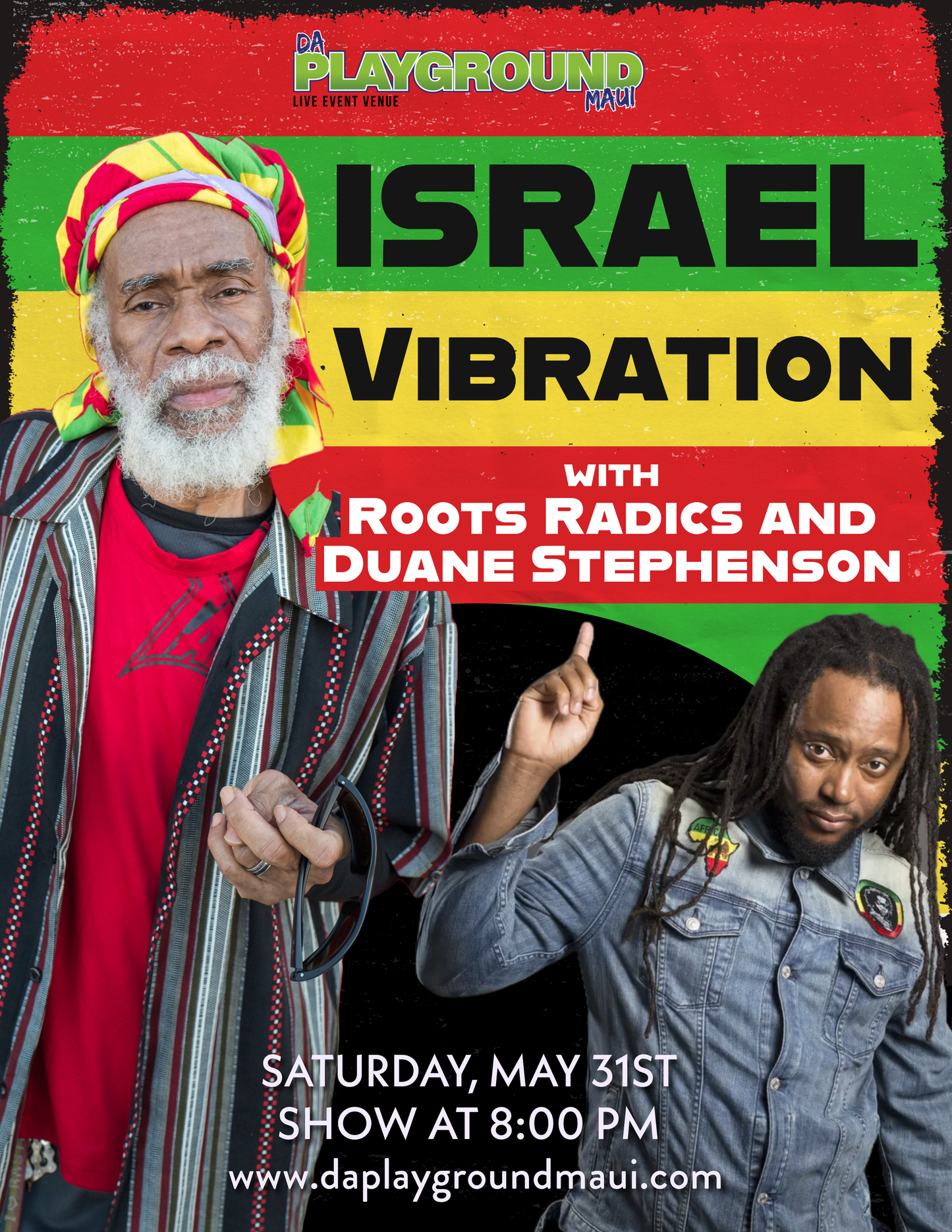 ISRAEL VIBRATION, ROOTS RADICS AND DUANE STEPHENSON